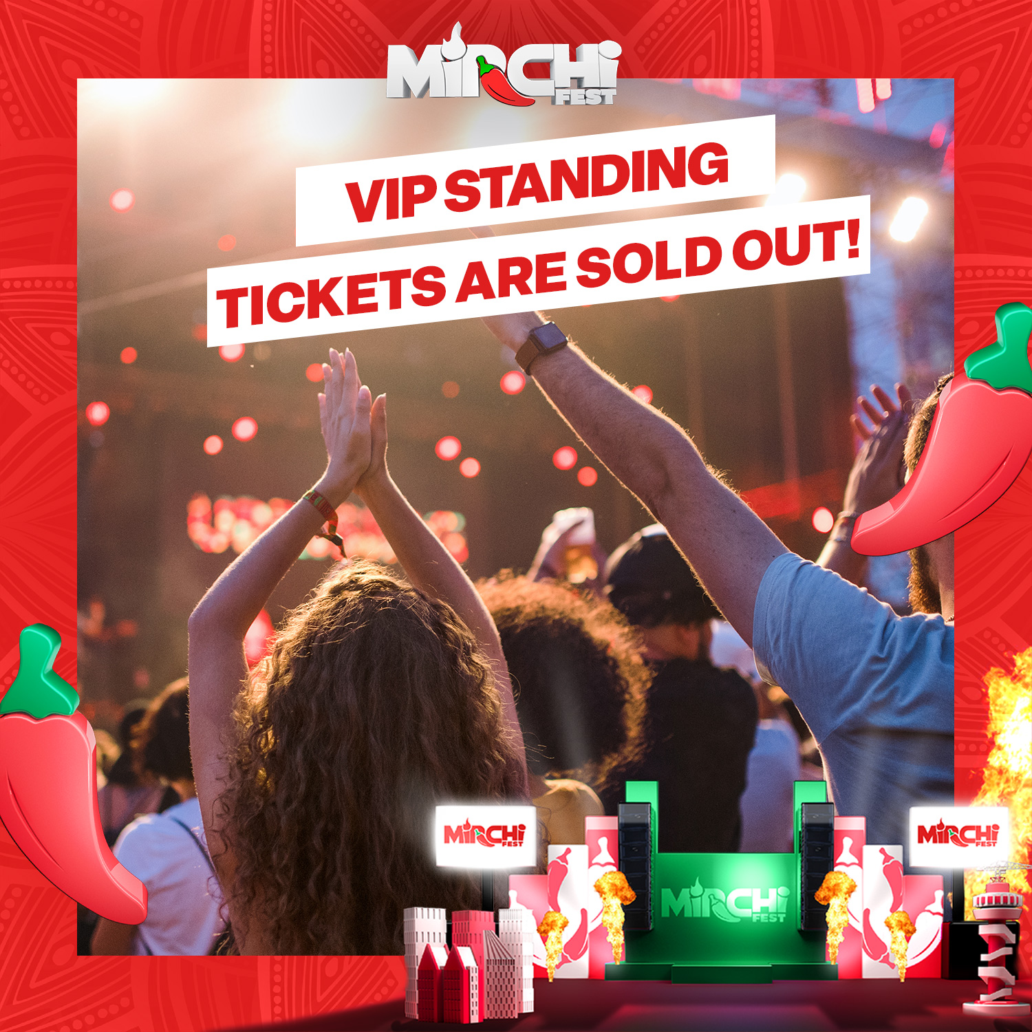 VIP standing tickets zijn sold out