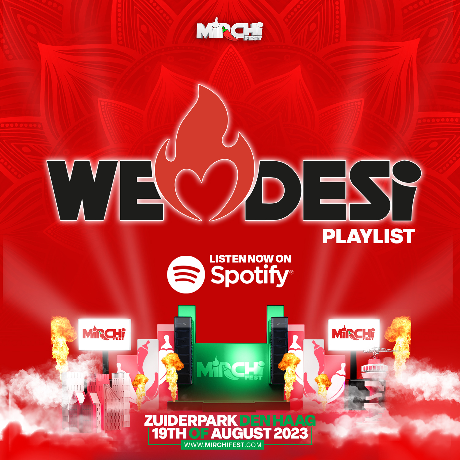 We Love Desi playlist op Spotify