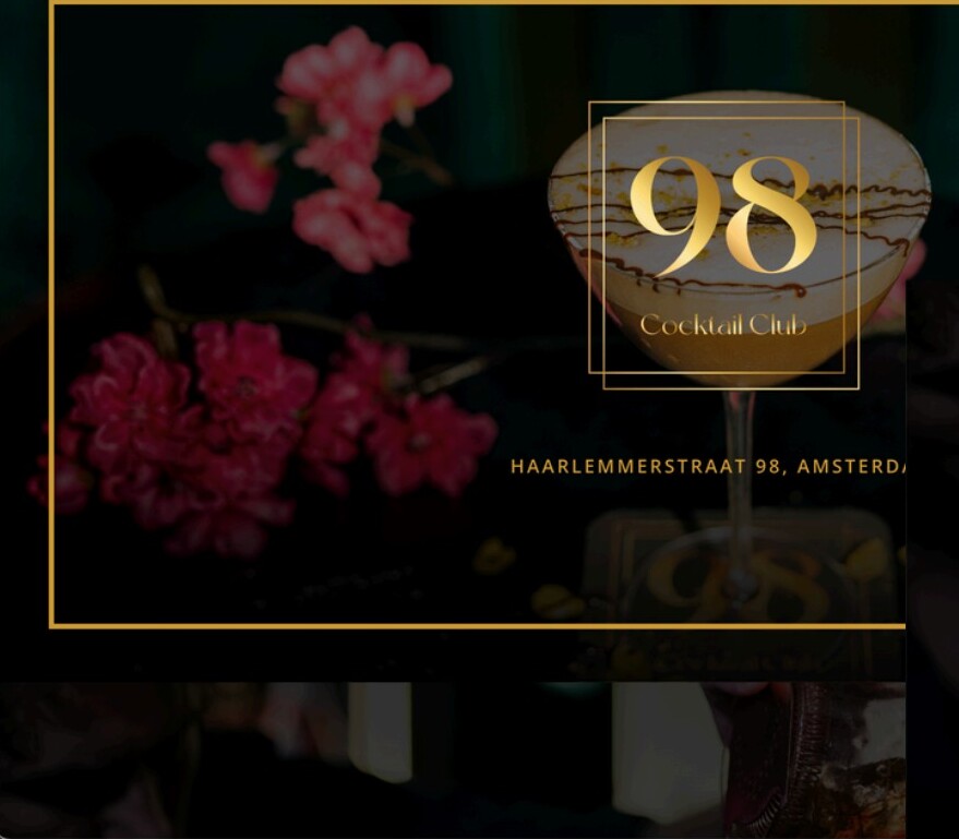 Websites werk van Red Creatives, 98 Cocktail Club · website